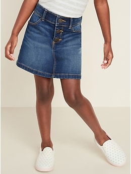 old navy blue jean skirts