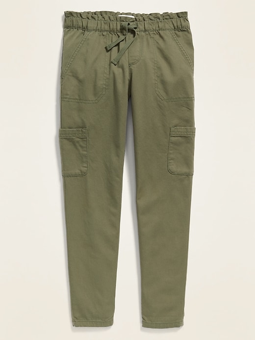 View large product image 2 of 3. Pull-On Cargo Chino Pants for Girls