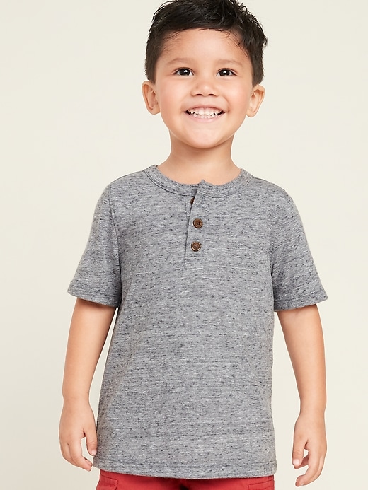 View large product image 1 of 4. Short-Sleeve Henley for Toddler Boys
