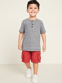 View large product image 3 of 4. Short-Sleeve Henley for Toddler Boys