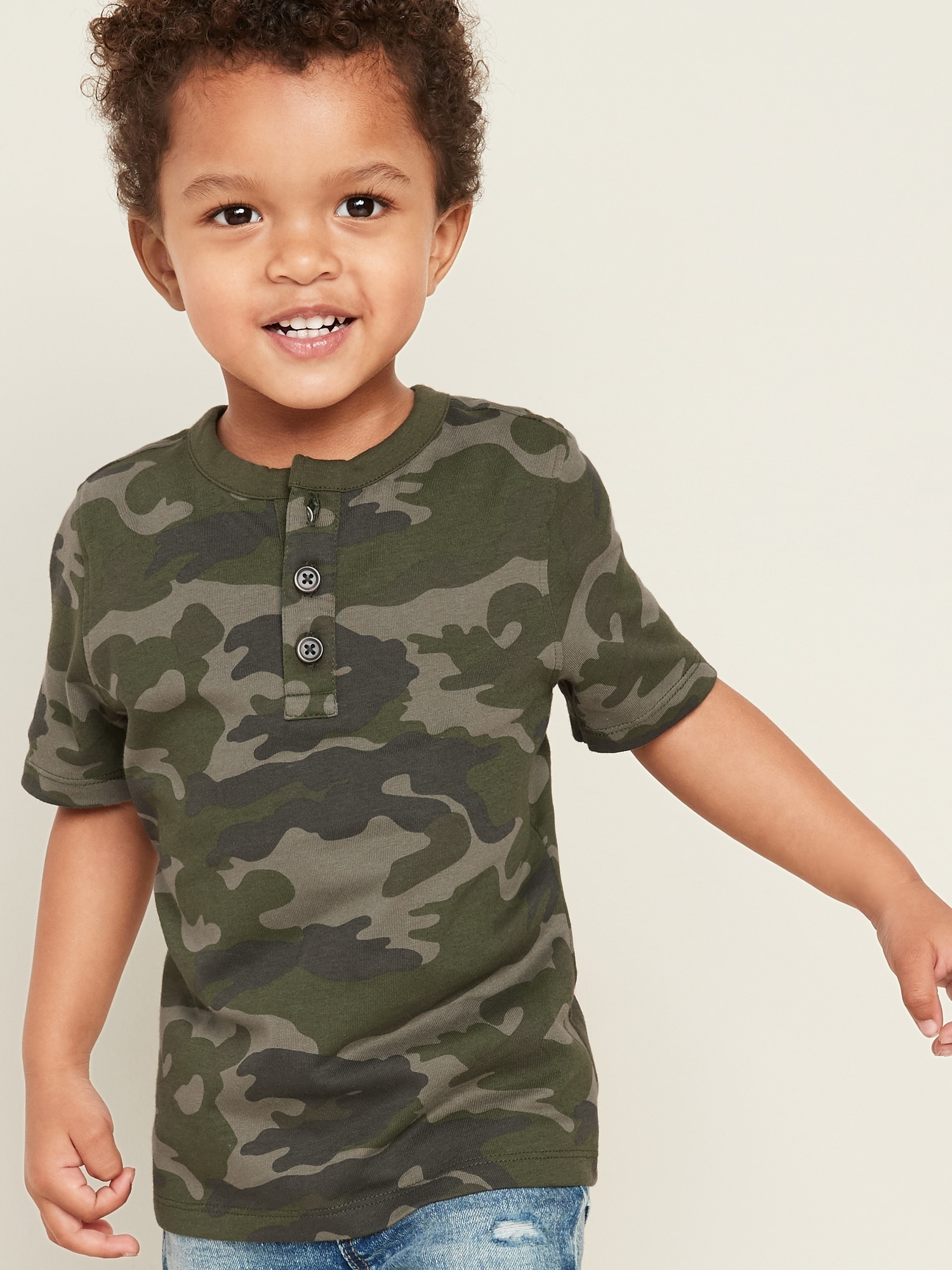 Printed Jersey Henley for Toddler Boys | Old Navy
