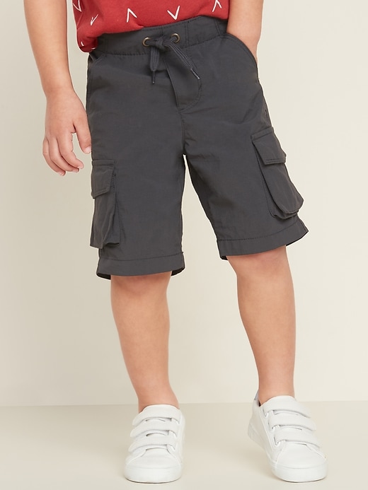View large product image 1 of 2. Dry-Quick Nylon Cargo Jogger Shorts for Toddler Boys