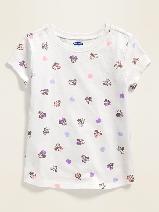 View large product image 1 of 2. Disney&#169 Minnie Mouse Printed Tee for Toddler Girls