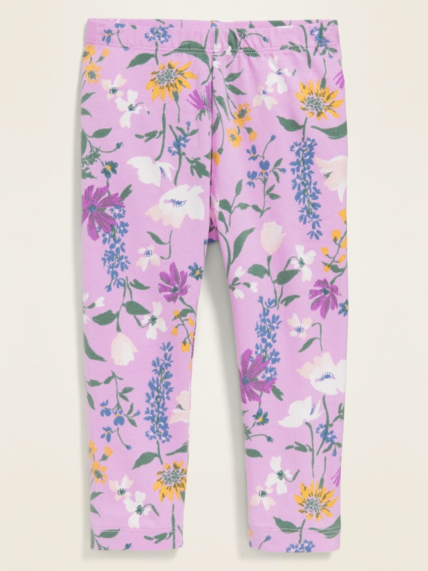 Old Navy Girls size 8 floral pattern leggings light purple with hawaiian  floral