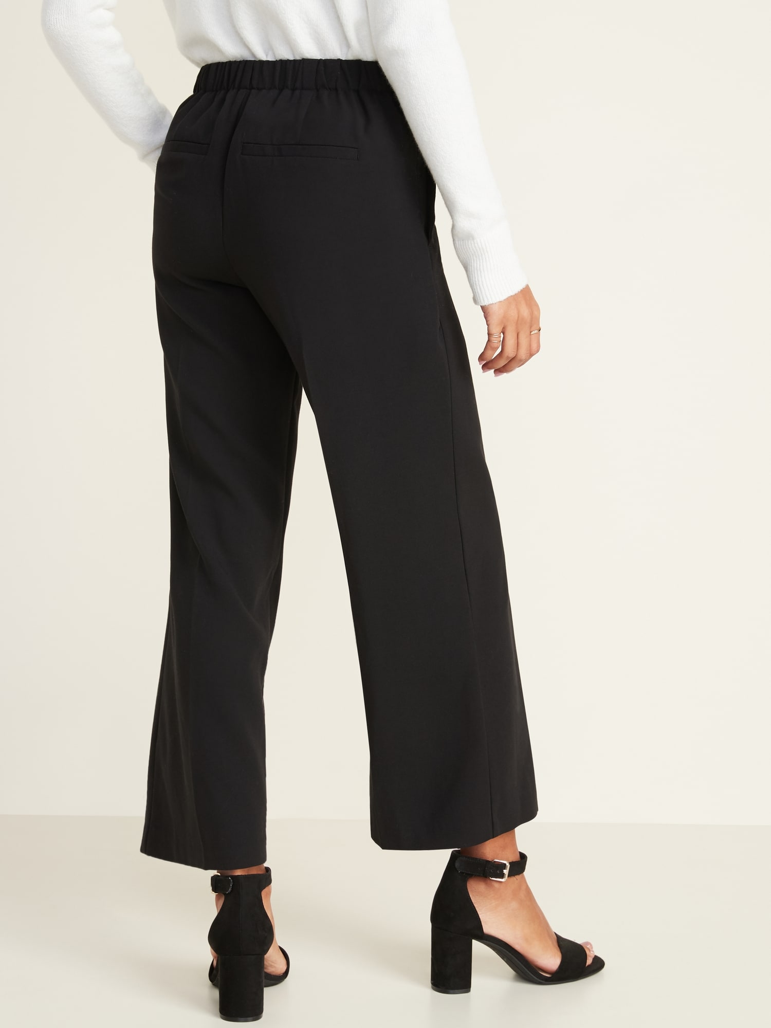 Mid-Rise Pull-On Wide-Leg Pants for 