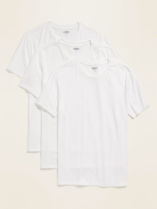 View large product image 1 of 1. Soft-Washed Crew-Neck T-Shirt 3-Pack for Men