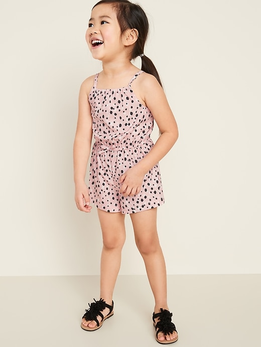 Old Navy Sleeveless Printed Swim Romper for Toddler Girls 553404012