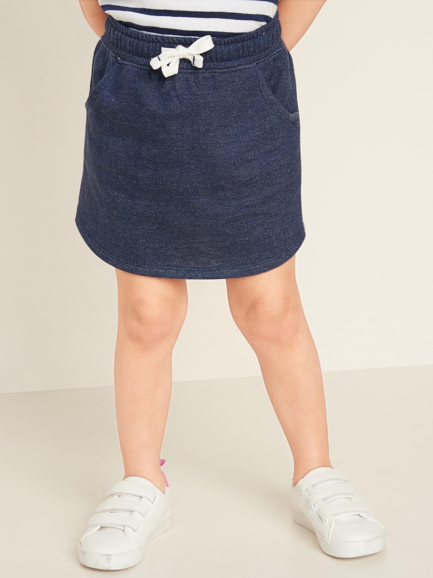 French Terry FunctionalDrawstring Skirt for Toddler Girls Old Navy