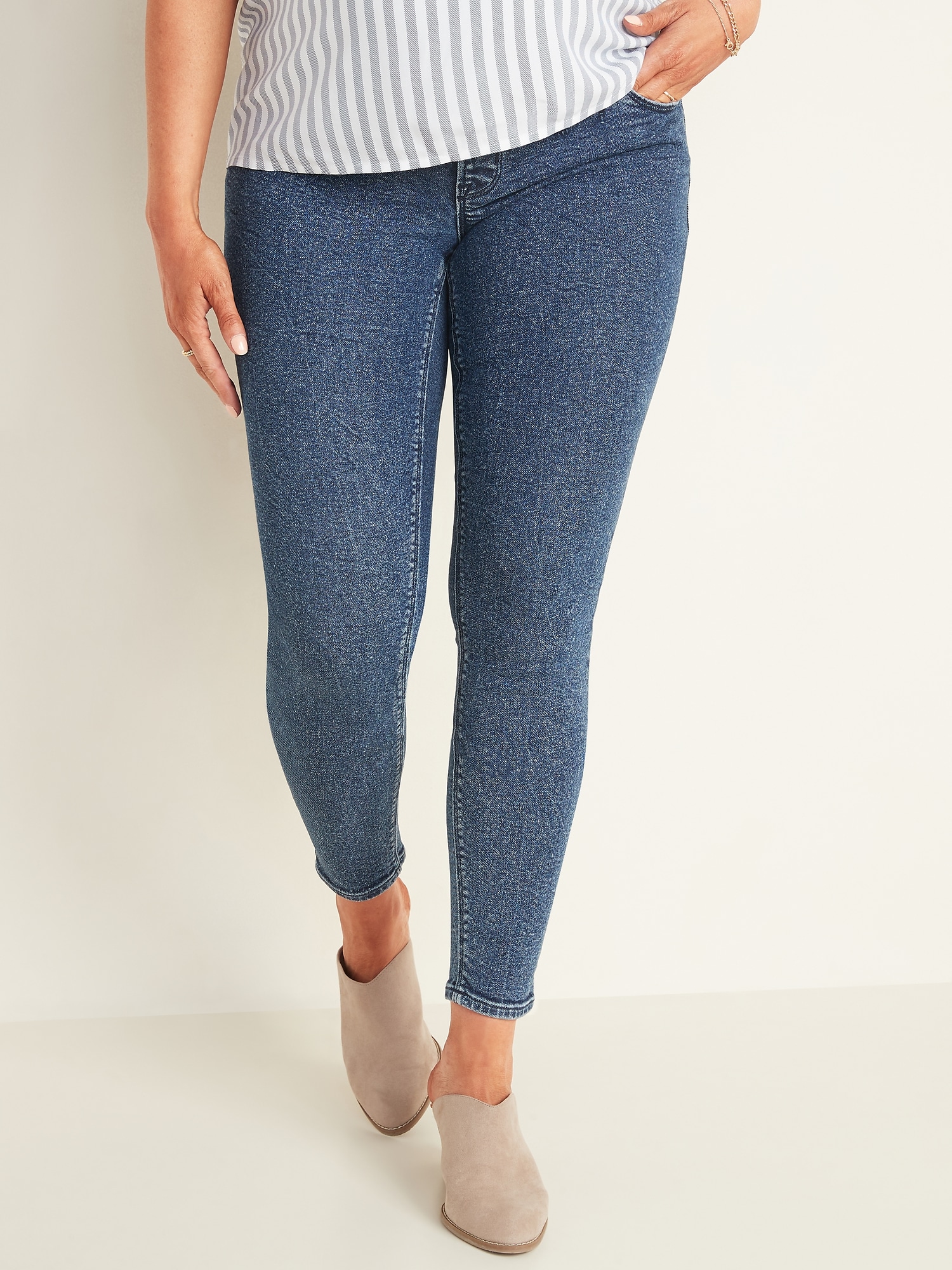 Maternity Full-Panel Rockstar Super Skinny Jeans