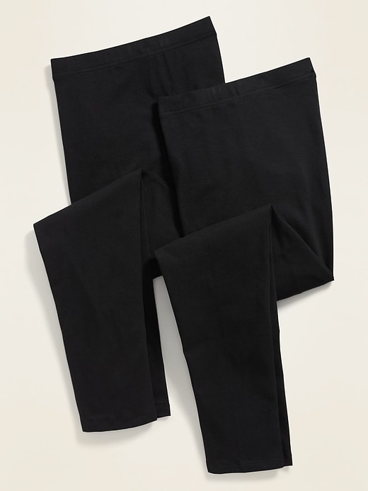 View large product image 1 of 3. High-Waisted Full-Length Plus-Size Leggings 2-Pack