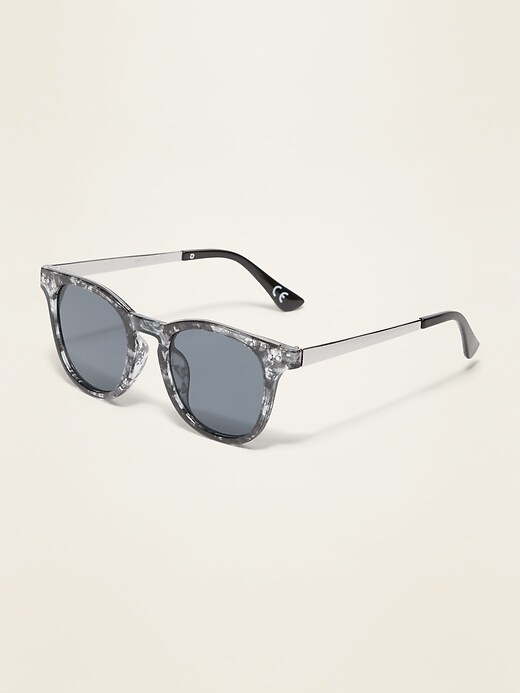 View large product image 2 of 3. Gender-Neutral Classic Thick-Framed Sunglasses for Adults