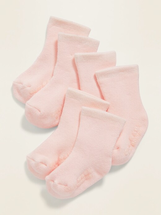 View large product image 1 of 1. Unisex Crew Socks 3-Pack for Baby