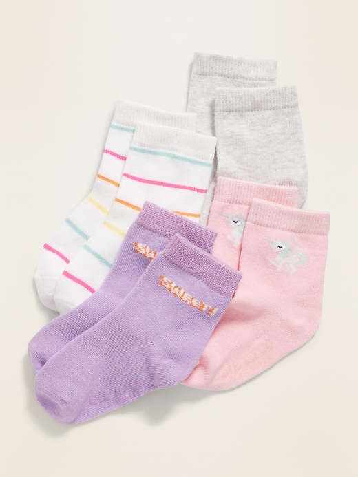 View large product image 1 of 1. Crew Socks 4-Pack For Toddler & Baby