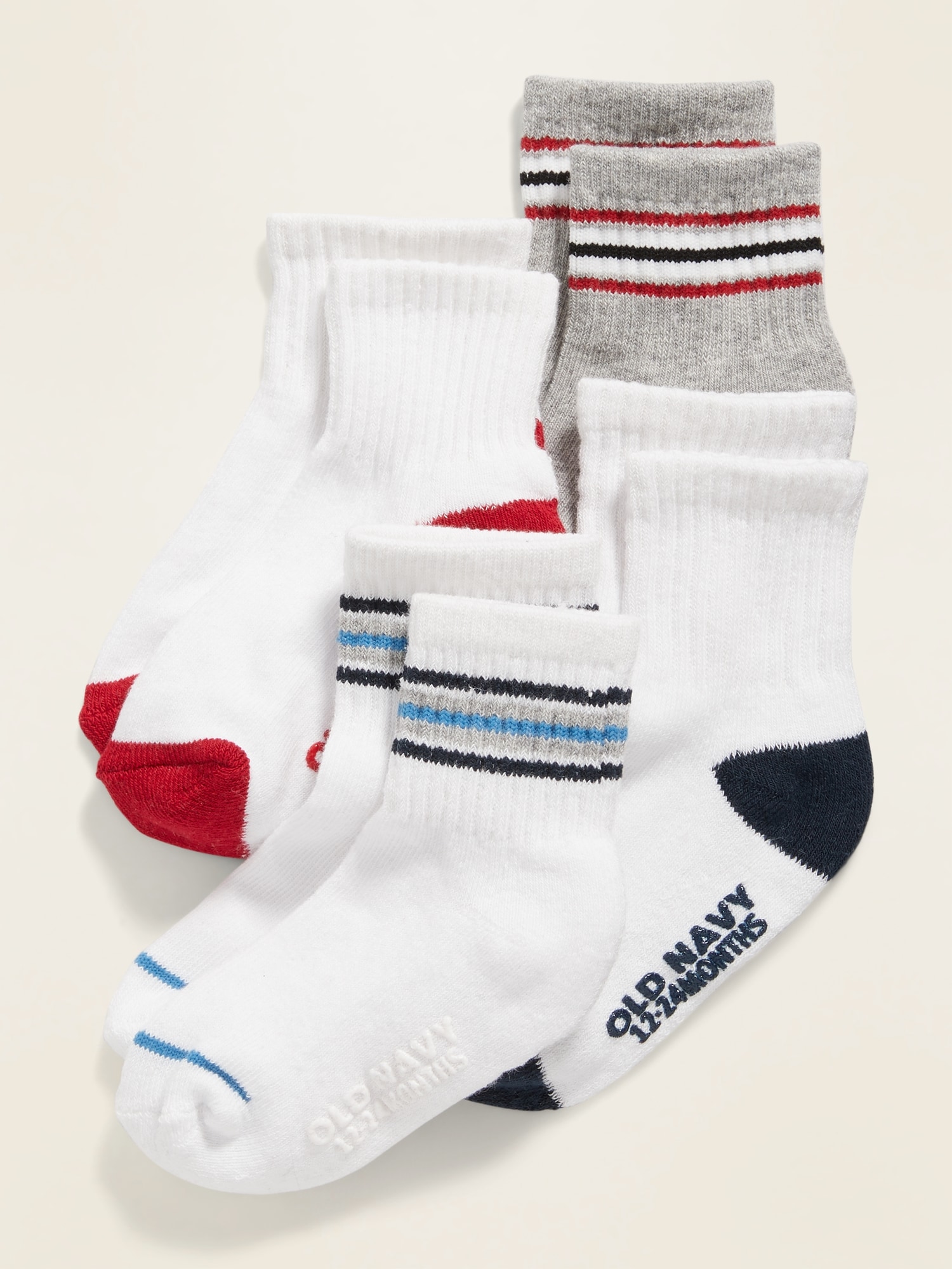 Unisex Sport Socks 4-Pack for Toddler & Baby