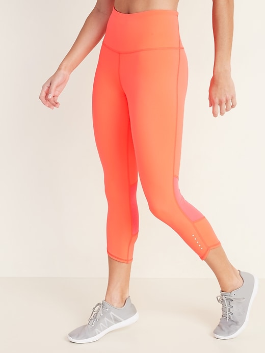 View large product image 1 of 1. High-Waisted Elevate Compression Run Crops For Women