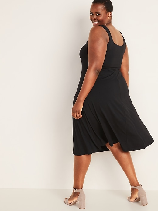 Image number 2 showing, Fit & Flare Sleeveless Plus-Size Dress