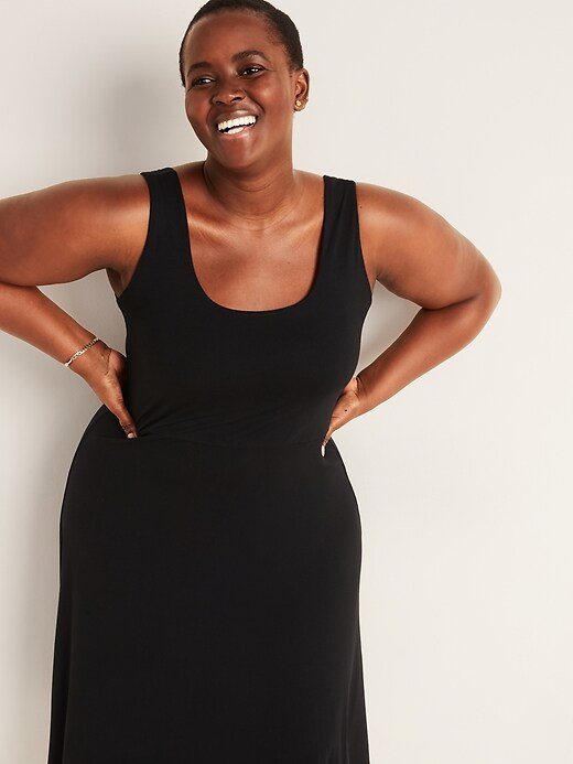 Image number 4 showing, Fit & Flare Sleeveless Plus-Size Dress