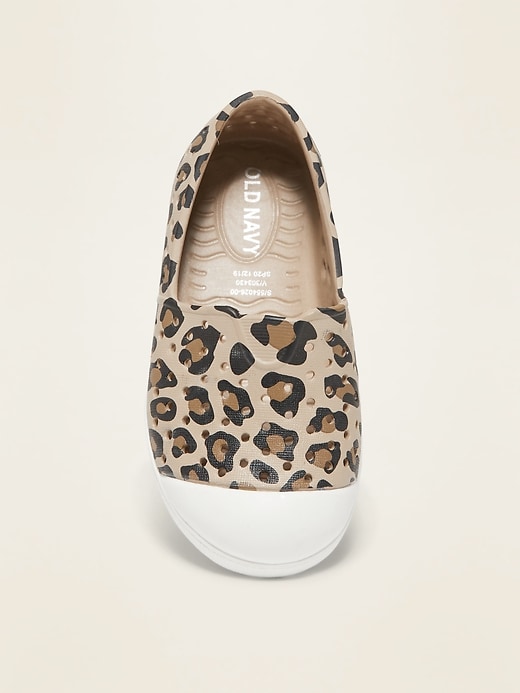 gap leopard slip on sneakers