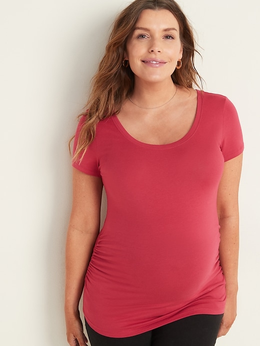 View large product image 1 of 3. Maternity Ballet Scoop-Neck Tee