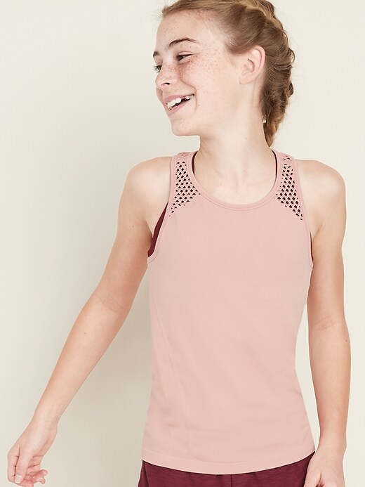 View large product image 1 of 1. Seamless Performance Tank for Girls