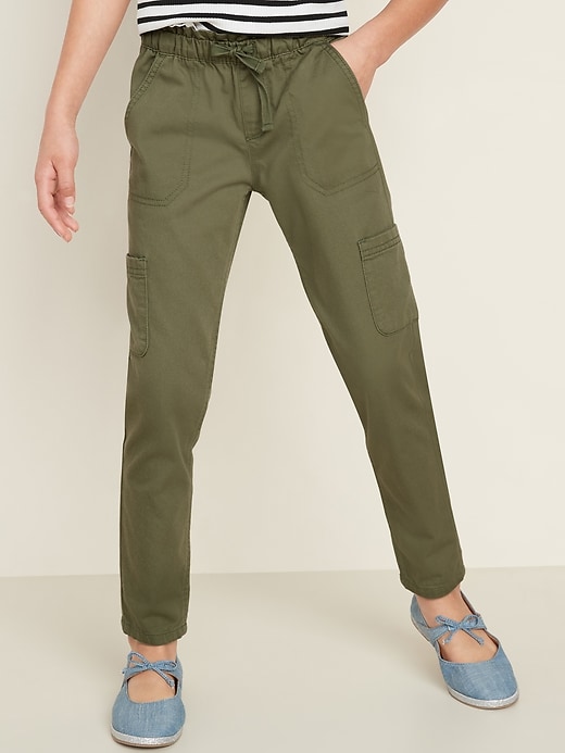 View large product image 1 of 3. Pull-On Cargo Chino Pants for Girls