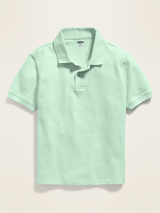 View large product image 1 of 1. Uniform Built-In Flex Pique Polo For Boys