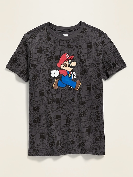 Gender-Neutral Super Mario&#153 Graphic Printed T-Shirt For Kids