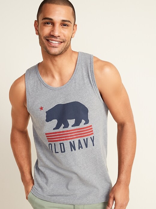 Old Navy Soft-Washed Logo-Graphic Tank Top for Men. 1
