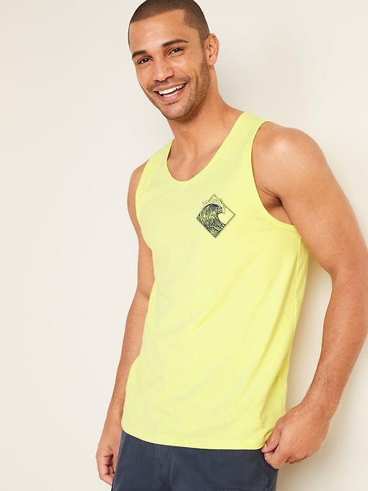 View large product image 1 of 1. Graphic Soft-Washed Tank Top