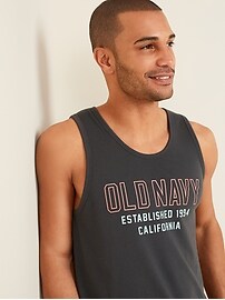 View large product image 3 of 3. Soft-Washed Logo-Graphic Tank Top