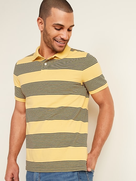 Old Navy Striped Moisture-Wicking Pro Polo for Men. 1