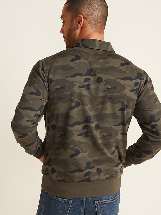 Image number 2 showing, Spread-Collar Long-Sleeve Camo Sweatshirt
