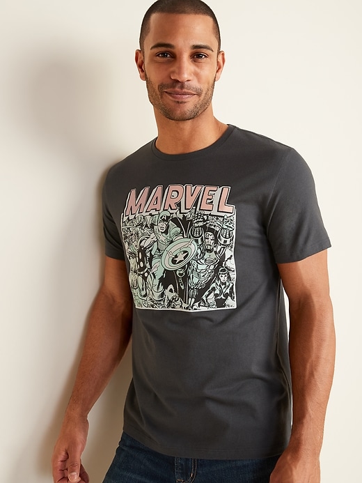 View large product image 1 of 3. Marvel Comics&#153 Avengers Gender-Neutral Tee for Adults