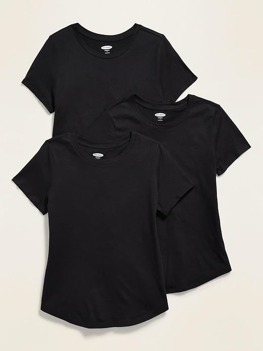 View large product image 1 of 3. EveryWear Crew-Neck T-Shirt 3-Pack
