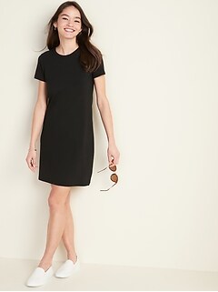 old navy black t shirt dress