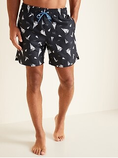 mens 6 inch swim trunks