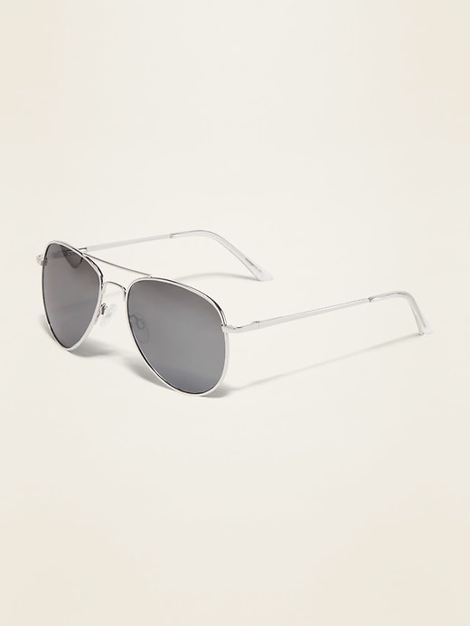 Wire-Frame Aviator Sunglasses For Women