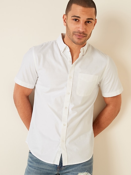 Image number 1 showing, Built-In Flex Oxford Short-Sleeve Shirt