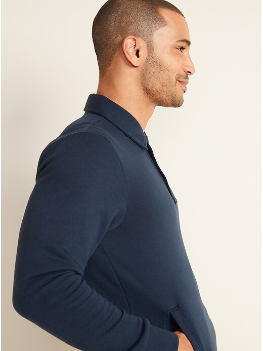 Image number 5 showing, Spread-Collar Long-Sleeve Sweatshirt