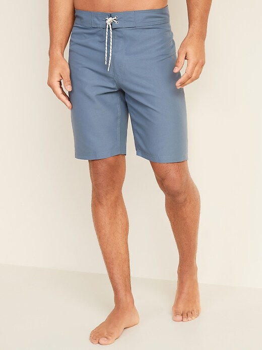 View large product image 1 of 1. Solid-Color Board Shorts -- 10-inch inseam