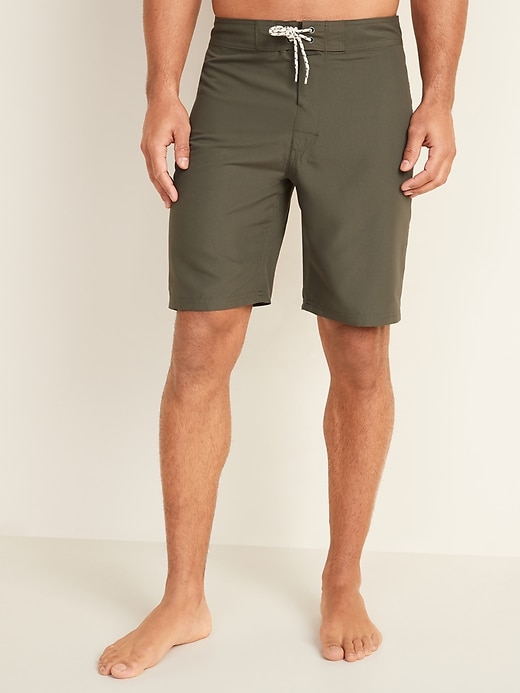 View large product image 1 of 1. Solid-Color Board Shorts -- 10-inch inseam