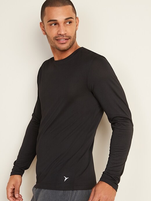 View large product image 1 of 1. Go-Dry Cool Odor-Control Core Long-Sleeve T-Shirt