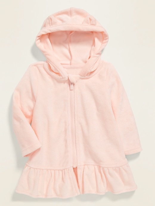 View large product image 1 of 2. Hooded Loop-Terry Swim Cover-Up for Baby