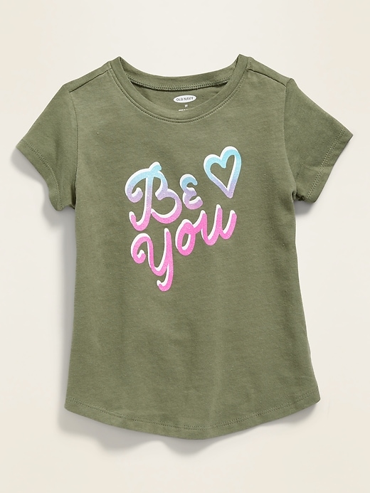 View large product image 1 of 1. Graphic Short-Sleeve Tee for Toddler Girls