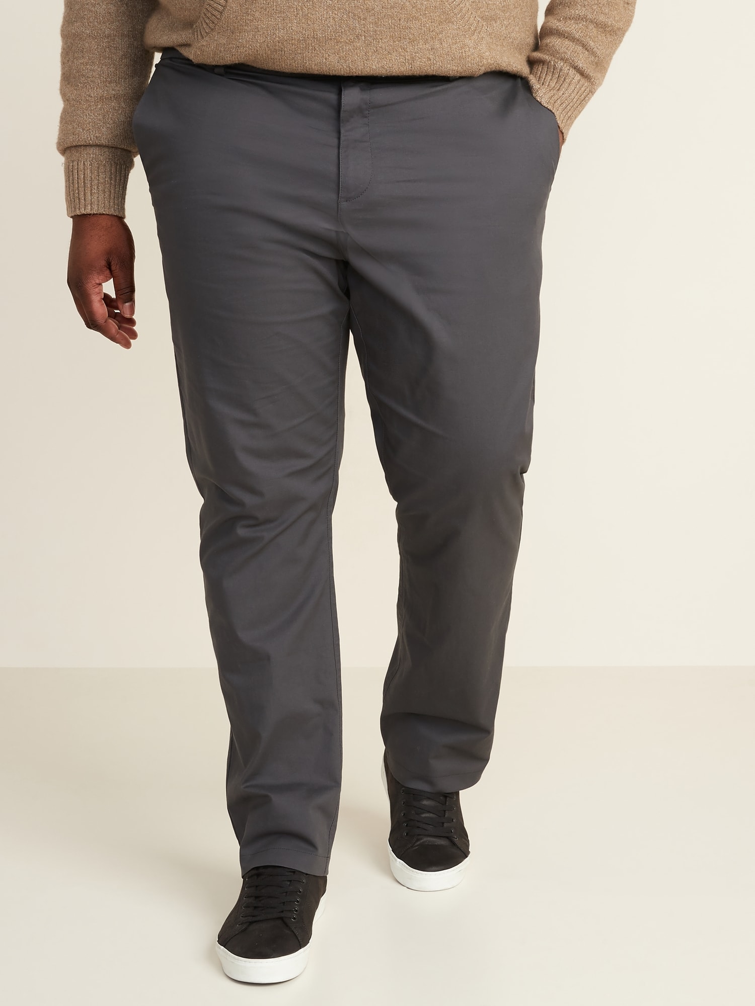 Mens Navy Cotton STRETCHY Slim Fit SLIMFLEX Ultra Comfortable Modern Work Pants