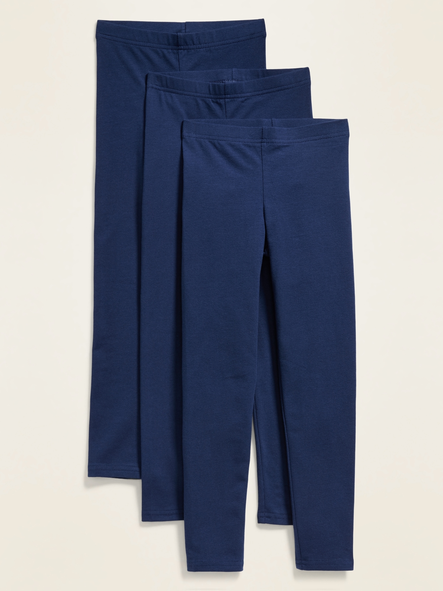 Old Navy Jersey Built-In Tough Leggings 3-Pack for Girls blue. 1