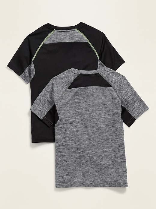 View large product image 2 of 3. Go-Dry Mesh Performance Tee 2-Pack For Boys