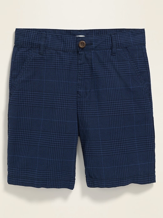 Straight Built-In Flex Madras Shorts For Boys | Old Navy