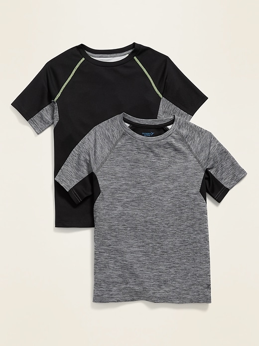 View large product image 1 of 3. Go-Dry Mesh Performance Tee 2-Pack For Boys