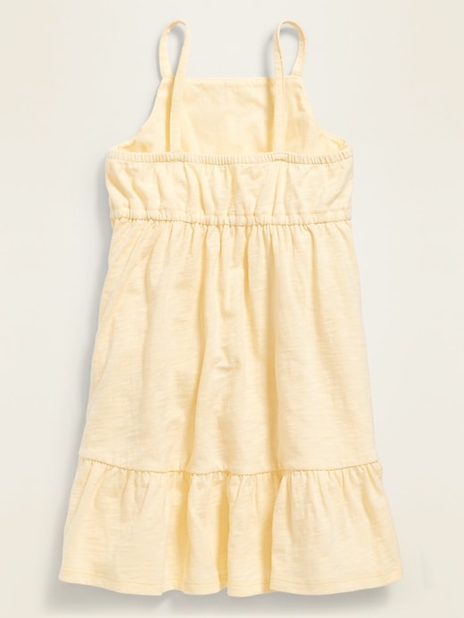 View large product image 2 of 2. Fit & Flare Eyelet-Yoke Cami Dress for Toddler Girls